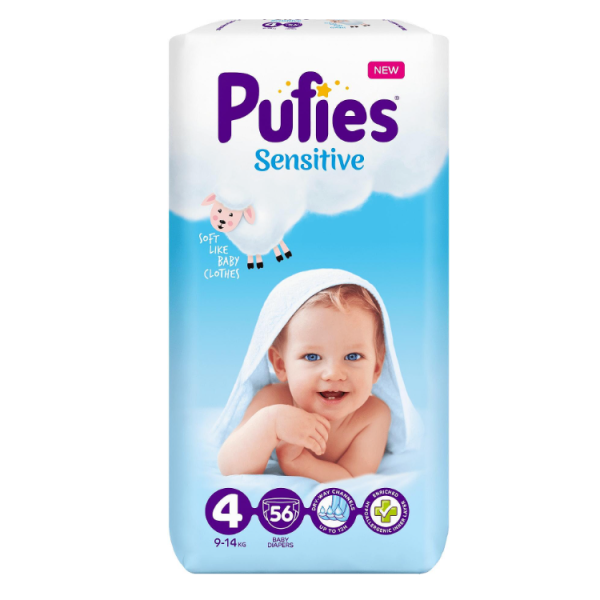 Пелени Pufies Sensitive 4 Maxi, 9-14 кг 56 бр.-ZVNPY.png