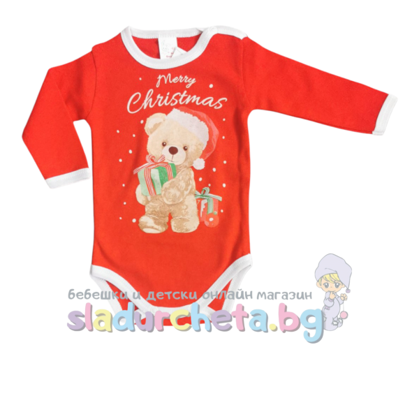 Бебешко боди Светли, червено-Zee94.png
