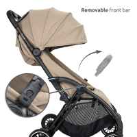 Лятна бебешка количка Lorelli Quick с автоматично сгъване, Beige-ZmGlj.jpeg