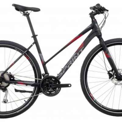 Велосипед Sprint Sintero Lady Rigit 28, черен мат/ червен