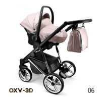 Бебешка количка 3в1 Adbor Avenue 3D eco, розова кожа/черен-a39hK.png