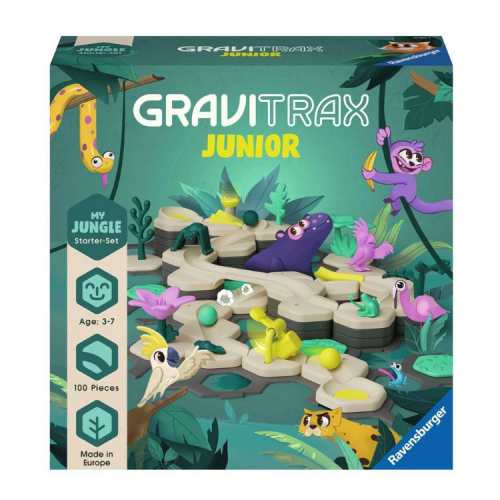 Настолна игра Ravensburger GraviTrax Junior, Стартов комплект: Start L Джунгла