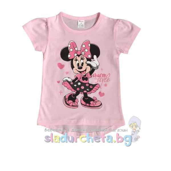 Детска тениска Светли, Мини Маус розова-aTDkm.jpeg