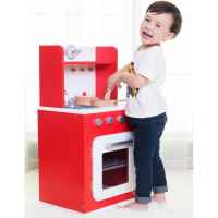 Дървена кухня за игра Classic World, червена-aZzIr.jpeg