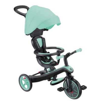 Триколка със сенник 4 в 1 Globber Explorer Trike, ментово зелена