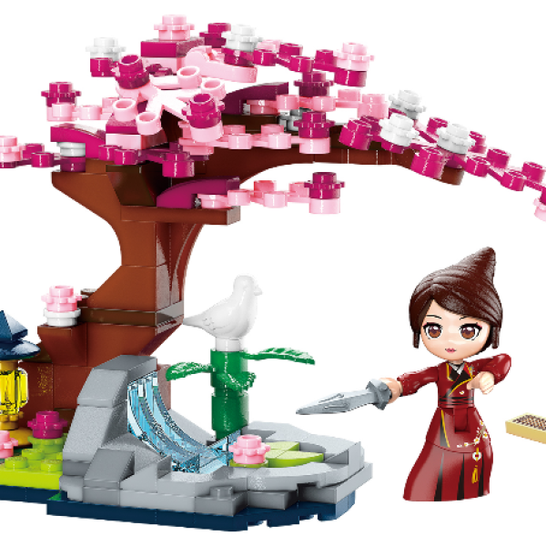 Конструктор Qman, Мулан, Героинята на древен Китай, Тренировка с мечове, 138 части-apDUS.png