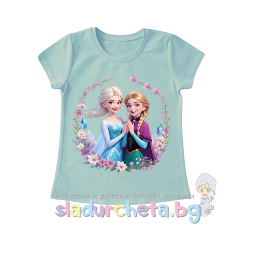 Детска тениска Светли, тюркоаз
