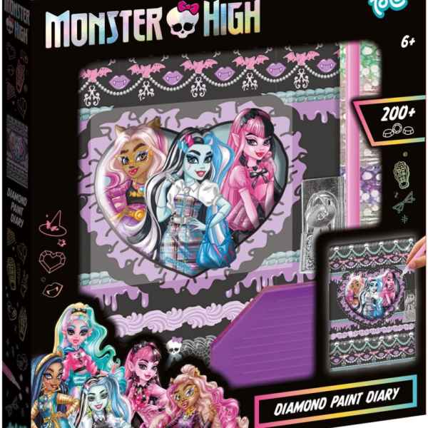 Творчески комплект Totum, Декорирай сам таен дневник с диаманти, Monster High-b6dOX.jpeg