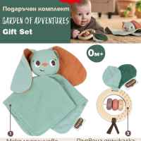 Муселинова играчка за гушкане Tiny Love, Заек и дървена дрънкалка от Еко колекция Garden of Adventures, 0м+-b75Cj.jpeg