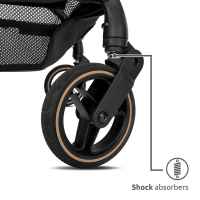 Лятна бебешка количка Lorelli Makaya с ротация 360, Black-bAk5i.jpeg