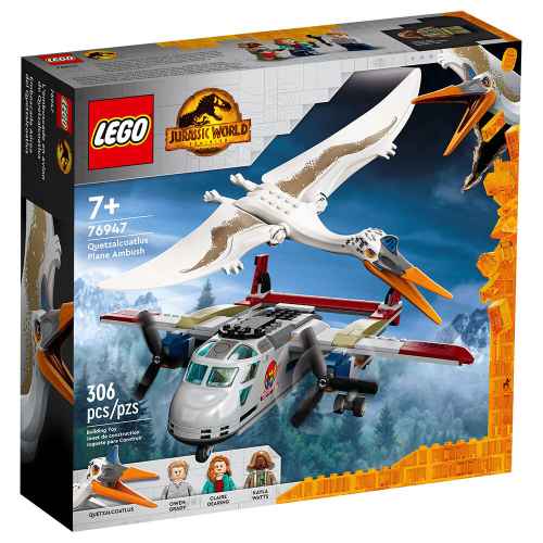 Конструктор LEGO Jurassic World Куетцакоатлус: засада със самолет