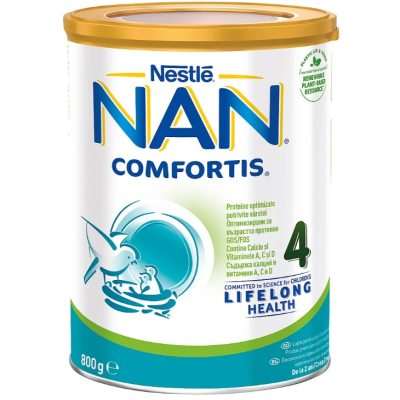 Висококачествeно преходно мляко Nestle NAN Comfortis 4, 24м+ 800 гр.