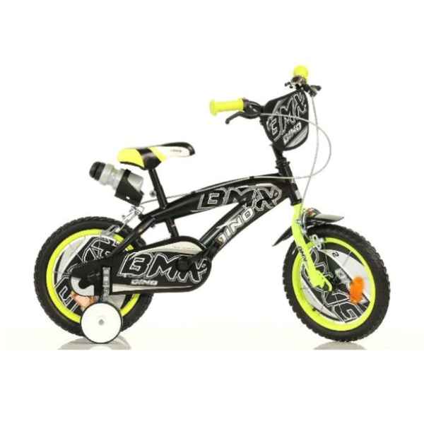 Детски велосипед Dino Bikes BMX 16“ с бутилка, Black/Yellow-bdRES.jpeg
