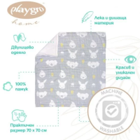 Бебешко муселиново одеяло за количка Playgro Fauna Friends, 70x70 см-biZv3.png
