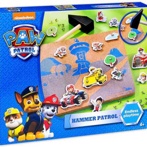 Дърводелски комплект Totum, Paw Patrol, Декорирай с чук