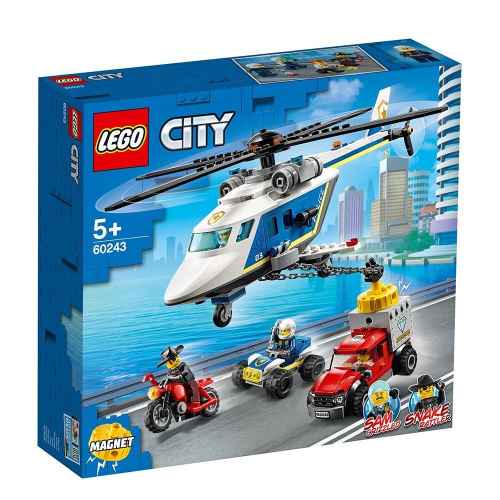 Конструктор LEGO City Полицейско преследване с хеликоптер