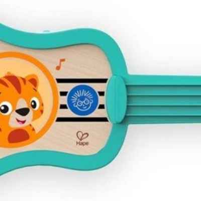 Музикална играчка Hape Baby Einstein, Дървено сензорно укулеле
