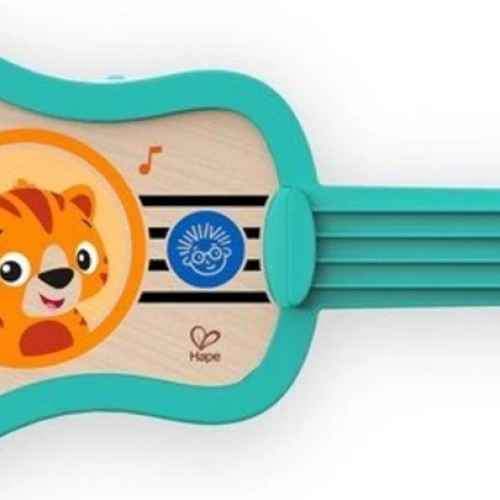 Музикална играчка Hape Baby Einstein, Дървено сензорно укулеле