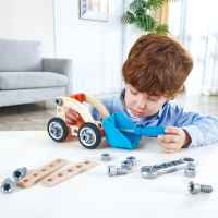 Дървен комплект Hape, Малък изобретател, Автомобил, 37 части-cC1Tf.jpeg