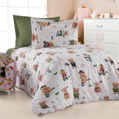 10бр. Детски спален комплект, Мечо с колело