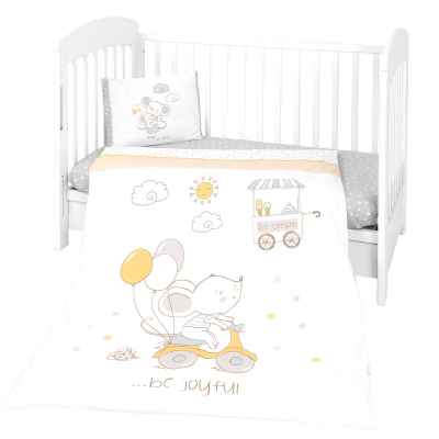 Бебешки спален комплект Kikka Boo 5 части, Joyful Mice