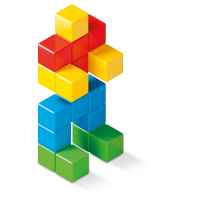 Магнитен конструктор Geomag Magicube, Full Color, 16 части-cO9en.jpeg