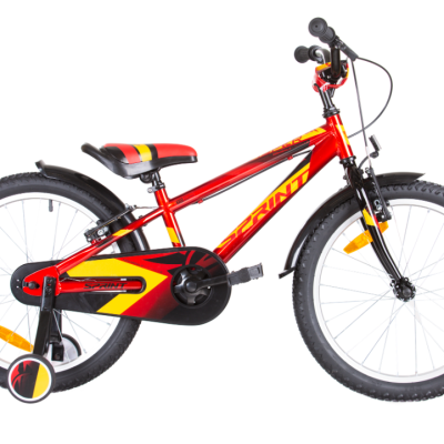 Детски велосипед Sprint Casper 20, червено с черно и оранжево