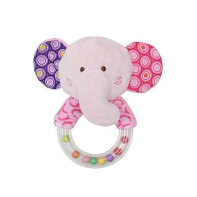 Дрънкалка-кръг Lorelli Toys, Розово слонче