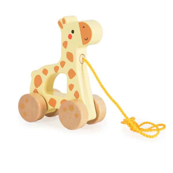 Дървена играчка за дърпане Tooky Toy, Жирафче-cUZL6.jpg