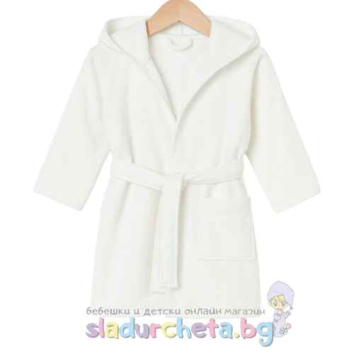 Детски халат Sunny Kids, бял