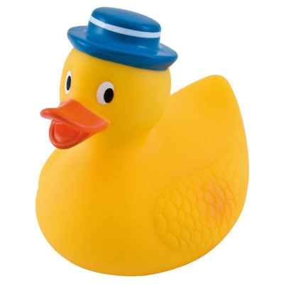 Играчка за баня със свирка Canpol Crazy Ducks 0м+ - синя шапка