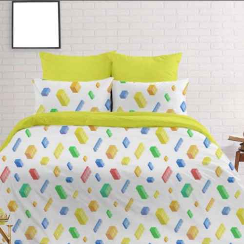 10бр. Чаршаф без ластик 120/160см, лего