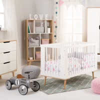 Детска стая Baby Sofie с гардероб 2 крила + матрак 60/120 см, с кошара в бяло-cclo8.png