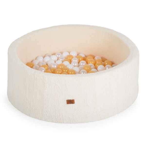 Мек басейн Moni Toys Boucle, с 200 топки слонова-кост-cedLh.jpeg