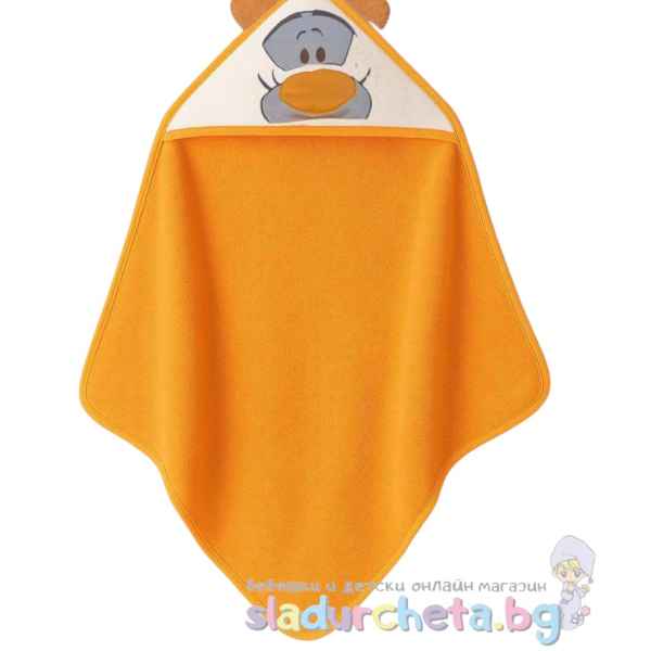 Хавлия с качулка Sunny Kids, Тигърче в бяло/оранжево-cqC9S.jpeg