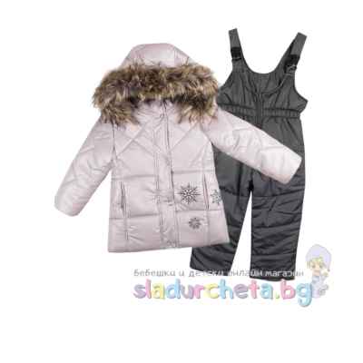 Детско яке с гащеризон Вега-М, сиво