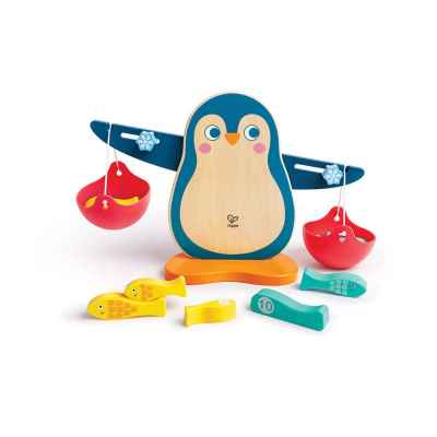 Образователен комплект Hape, Везна за балансиране, Пингвин, 13 части