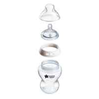 Шише за хранене Tommee Tippee Natural Start, 260 мл, 0м+, самостерилизиращо, с биберон с бавен поток (1 капка)-d9PzF.jpeg