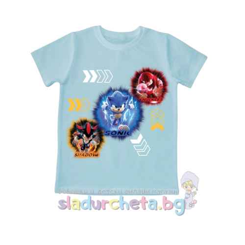 Детска тениска Светли, светлосиня