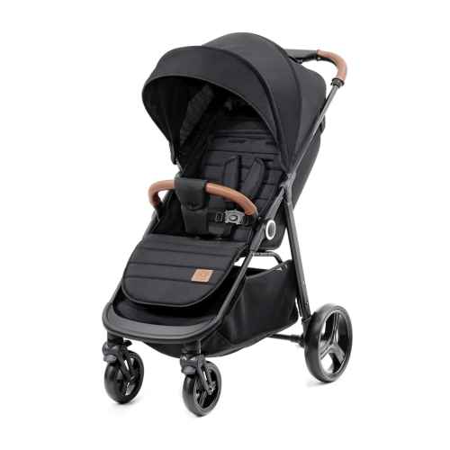 Лятна бебешка количка Kinderkraft GRANDE PLUS, Black