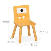 Комплект детска маса с 2 столчета от дърво GINGER, GHOSTS-dTNYQ.jpg