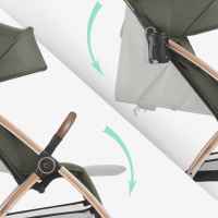 Лятна количка с автоматично сгъване Kikka Boo Joy, Army Green-djAaa.jpeg