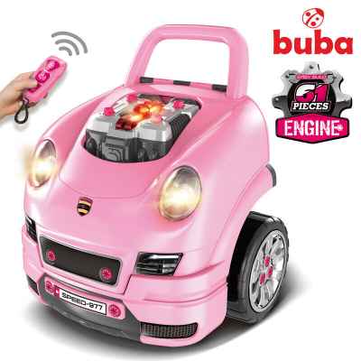 Детски интерактивен автомобил/игра Buba Motor Sport, розов