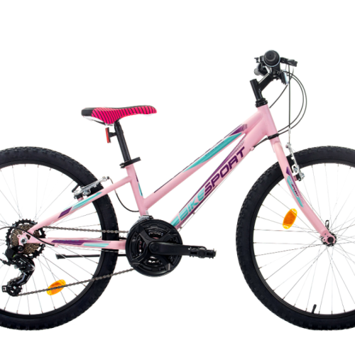 Детски велосипед Bikesport Viky 24, неоново розов