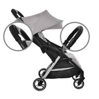 Лятна бебешка количка Lorelli Loret с автоматично сгъване, Grey-eMn7k.jpeg