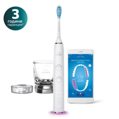 Звукочестотна четка за зъби Philips Sonicare серия DiamondClean Smart, бяла