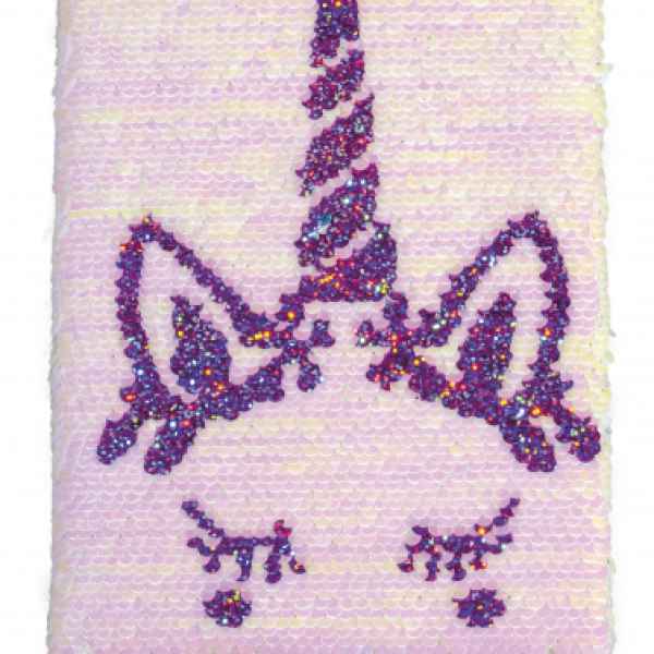 Тетрадка Totum, Еднорог, С пайети, A5, 80 листа-egCtO.jpeg