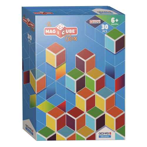 Магнитен конструктор Geomag Magicube, The Box, 30 части