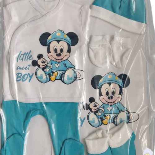 Комплект за изписване Светли, Мики Маус син/бял