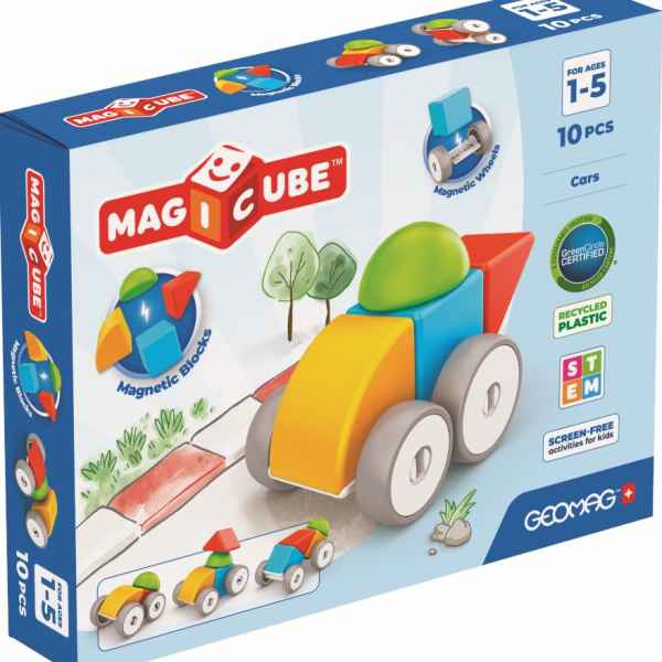 Магнитен конструктор Geomag, Magicube, Колички, 10 части-fMcji.jpeg